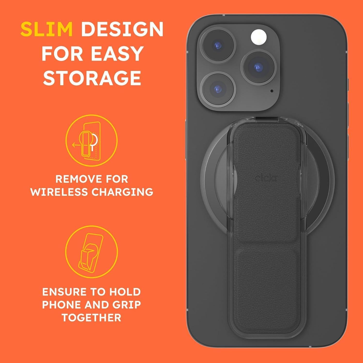 Agarre MagSafe CLCKR Lila para iPhone y Samsung