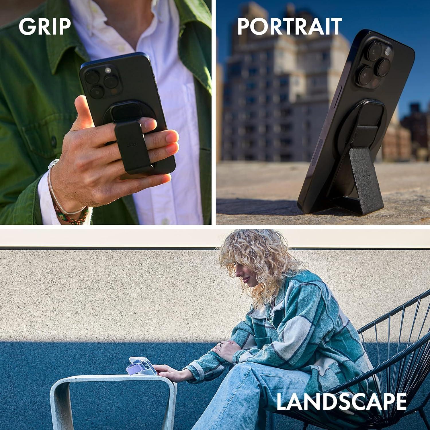 Agarre MagSafe CLCKR Lila para iPhone y Samsung