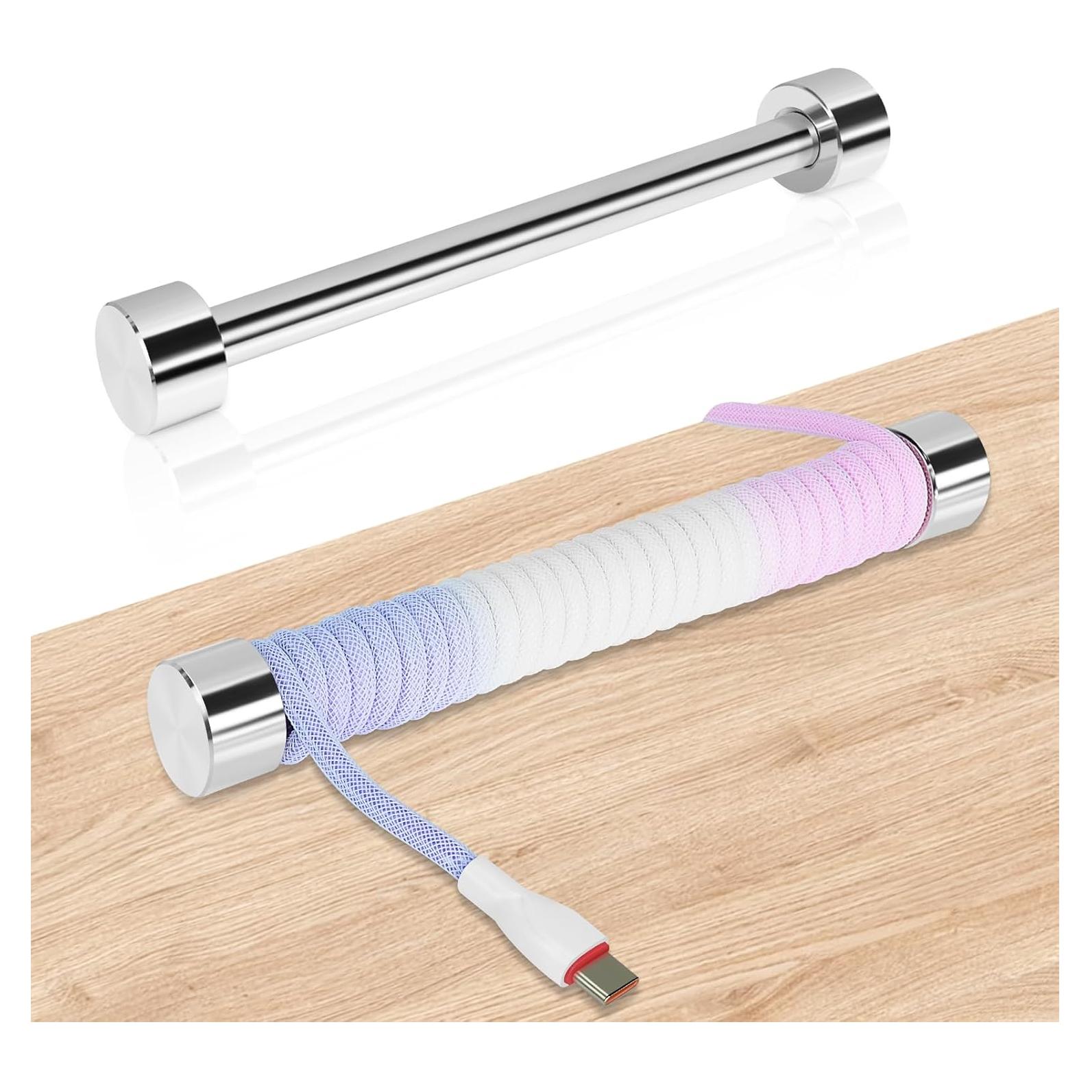 Enrollador de Cable en Espiral UCINNOVATE USB Plata 15 cm