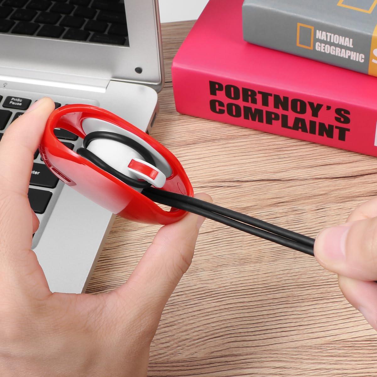 Paquete de 4 Enrolladores Automáticos de Cable UKCOCO