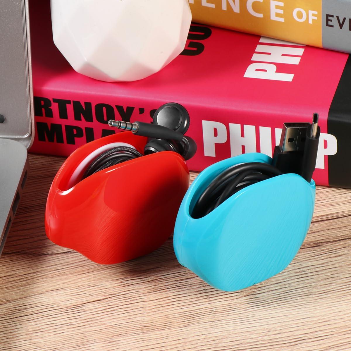 Paquete de 4 Enrolladores Automáticos de Cable UKCOCO