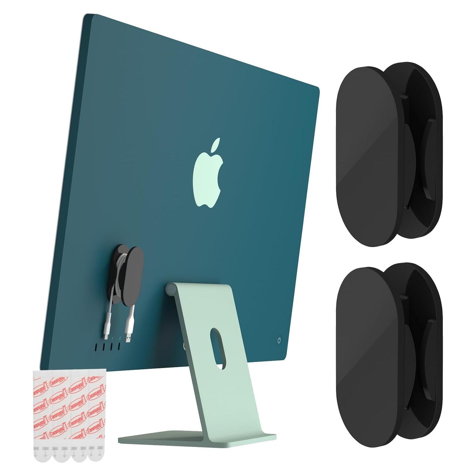 Organizador de Cable USB CaSZLUTION 2 PCS Acrílico Negro