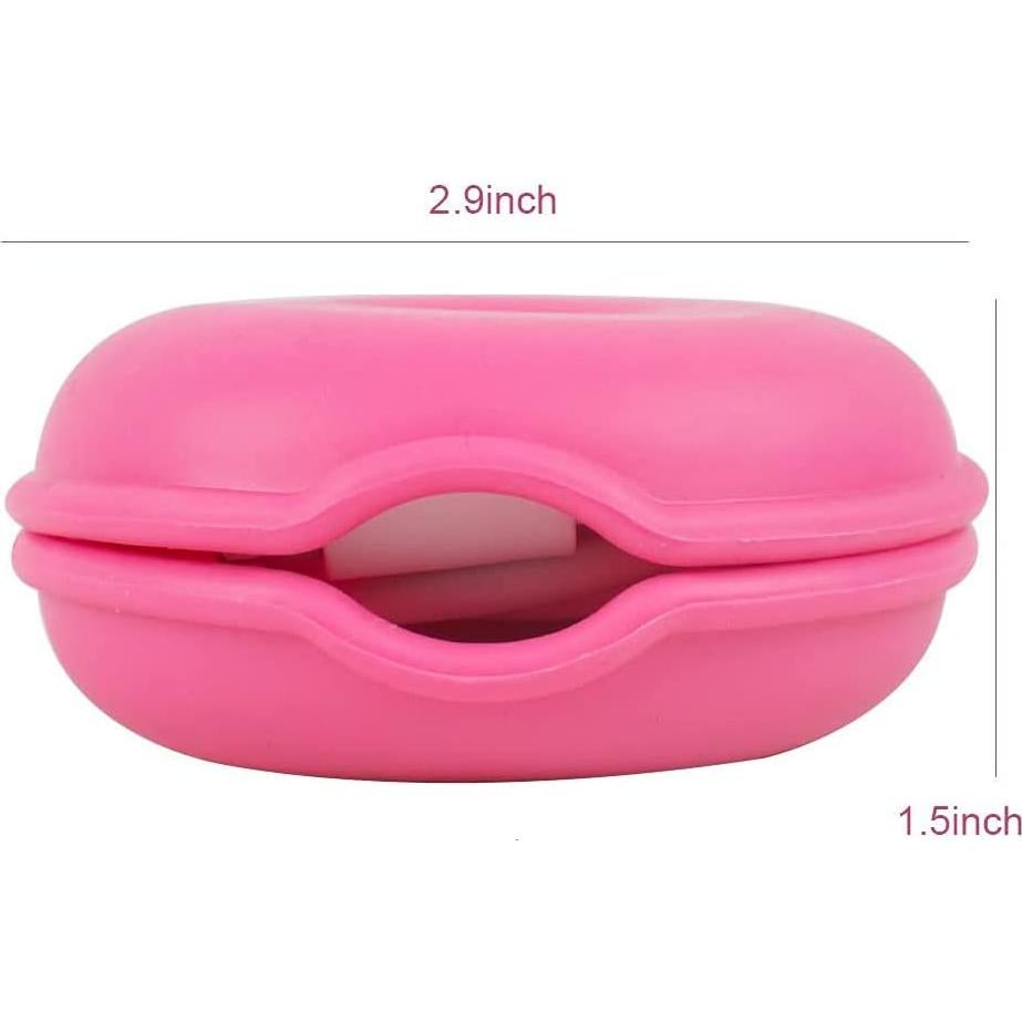 Paquete de 5 Organizadores de Cables Tortuga Multicolor 7x3cm