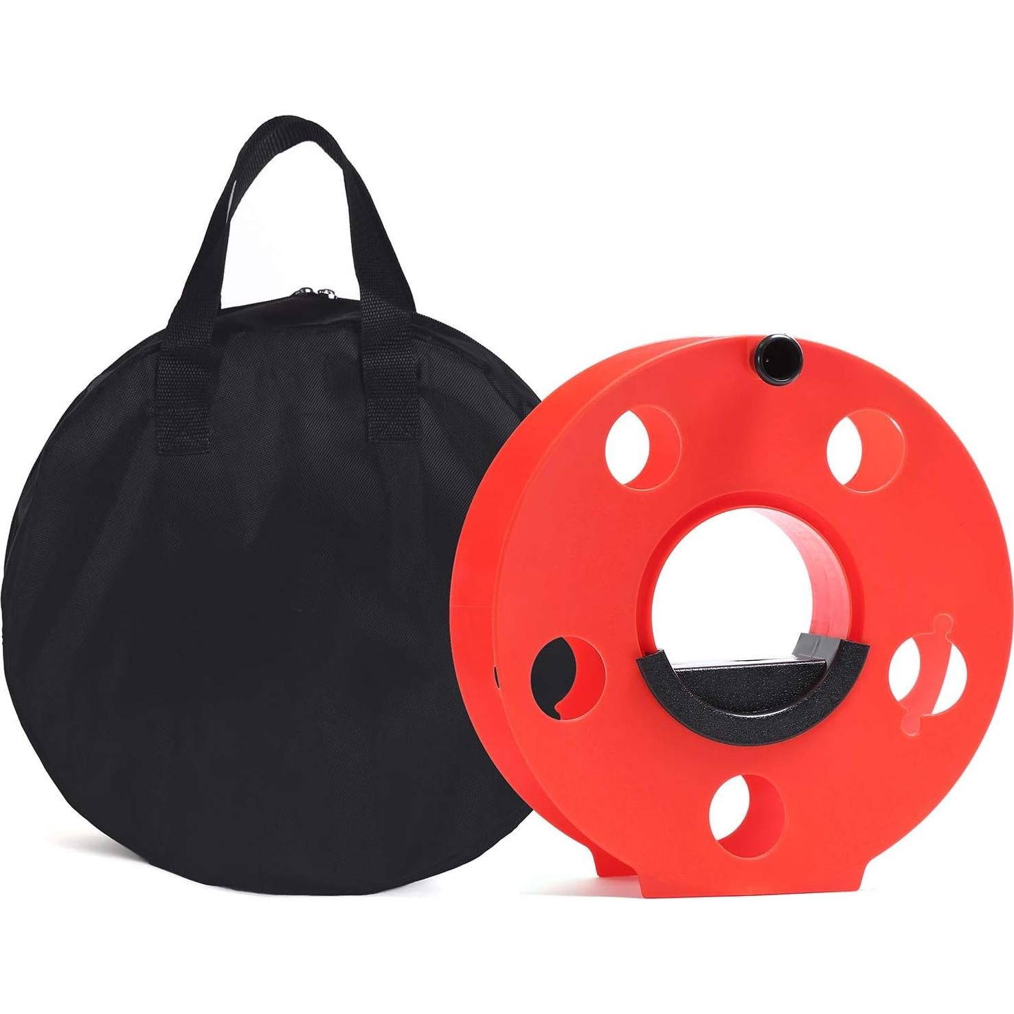 Carrete de Almacenamiento de Cable Homeon Wheels 30.48m Rojo