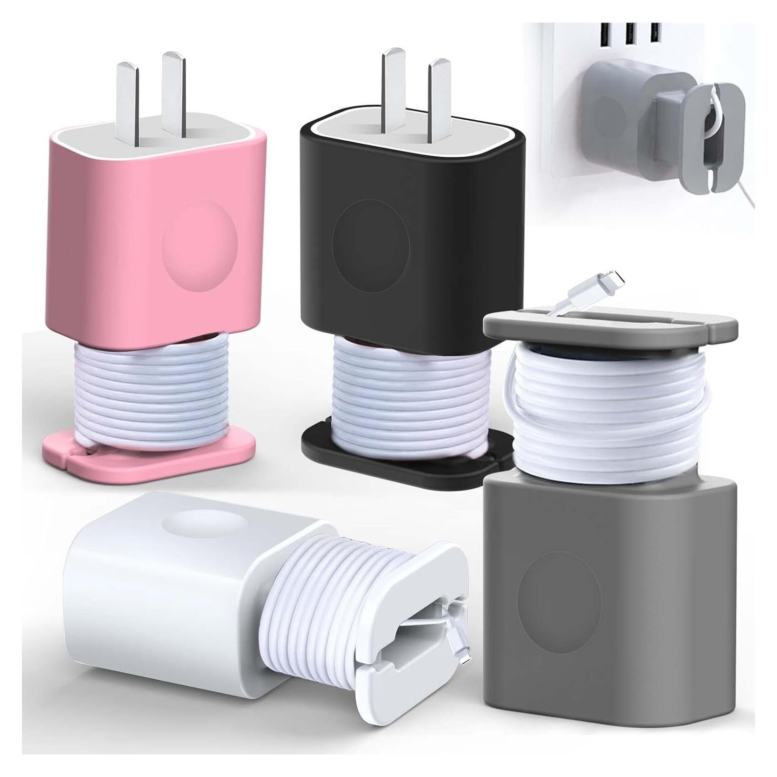 Protector de Cargador de Silicona XANGNIER 2 en 1 - 4 Piezas