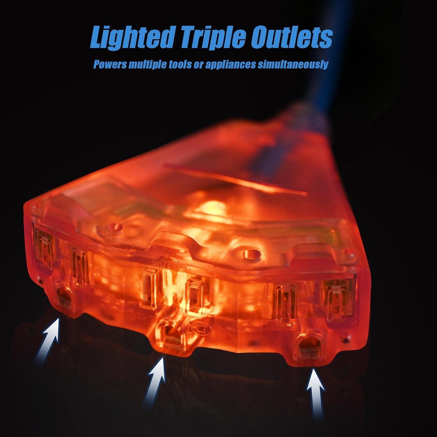 Carrete de Cable de Extensión Retráctil SURAIELEC 18.3 m 12 AWG