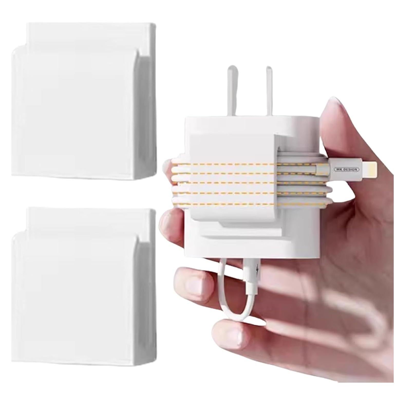 Enrollador de Cable de Cargador Móvil Blanco - Organizador S12