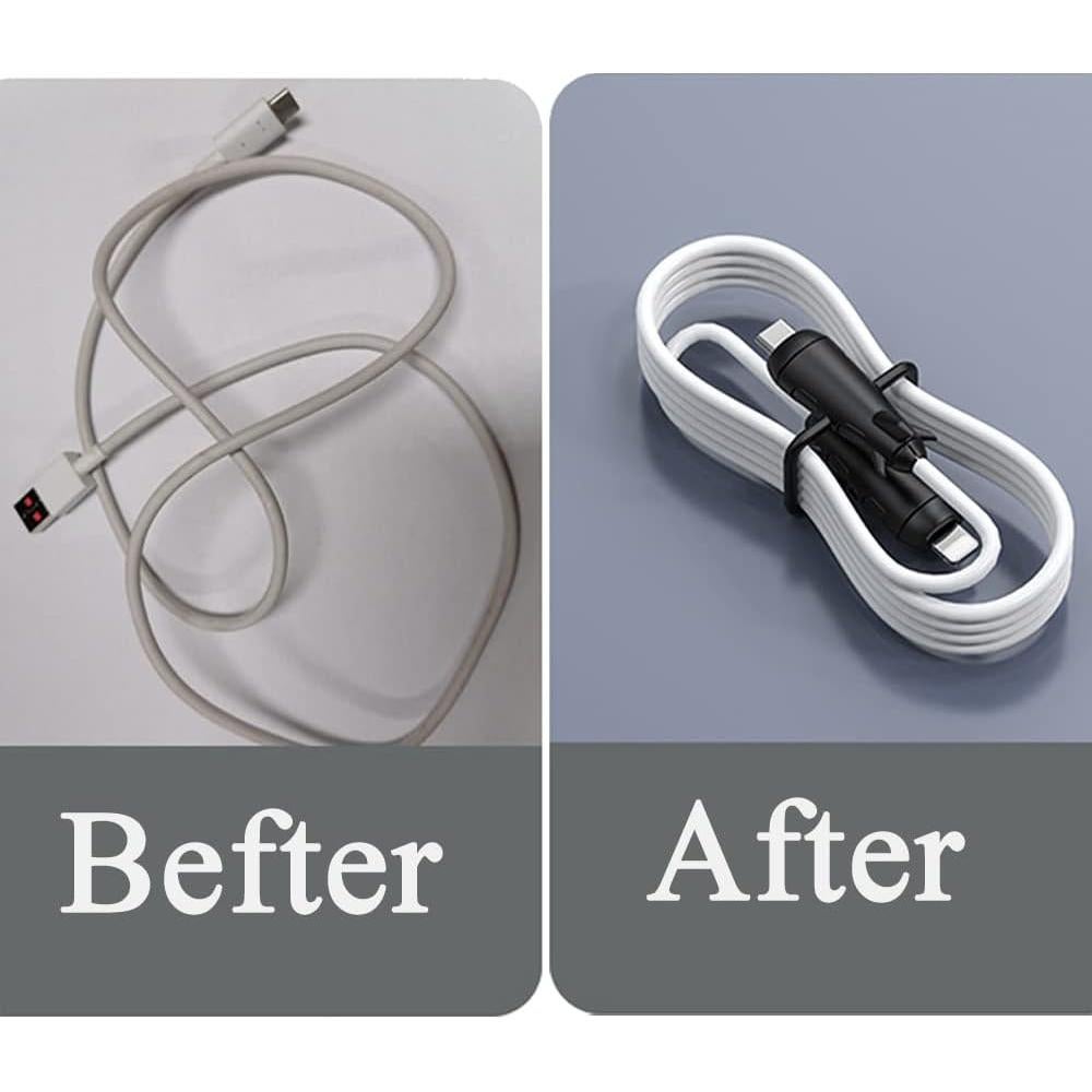 Protector de Cable de Datos ZOSTLAND USB Tipo C Negro 2 en 1