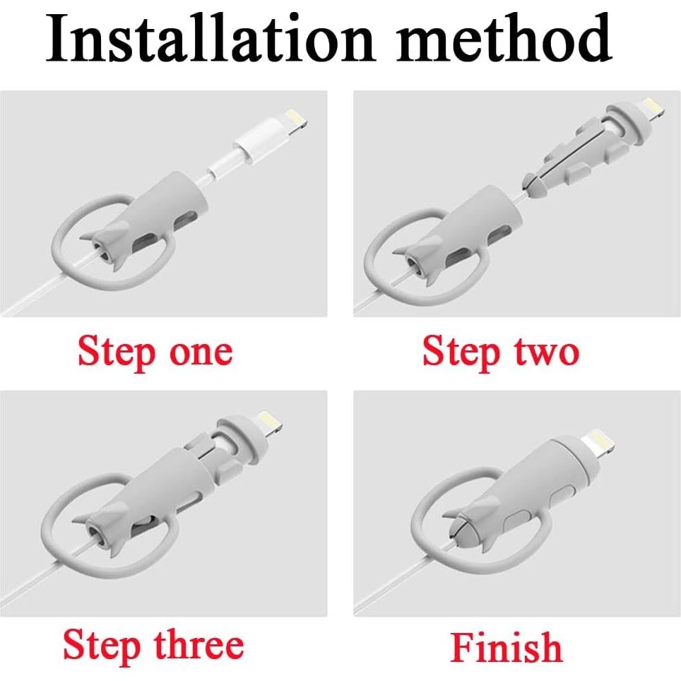 Protector de Cable de Datos ZOSTLAND USB Tipo C Negro 2 en 1
