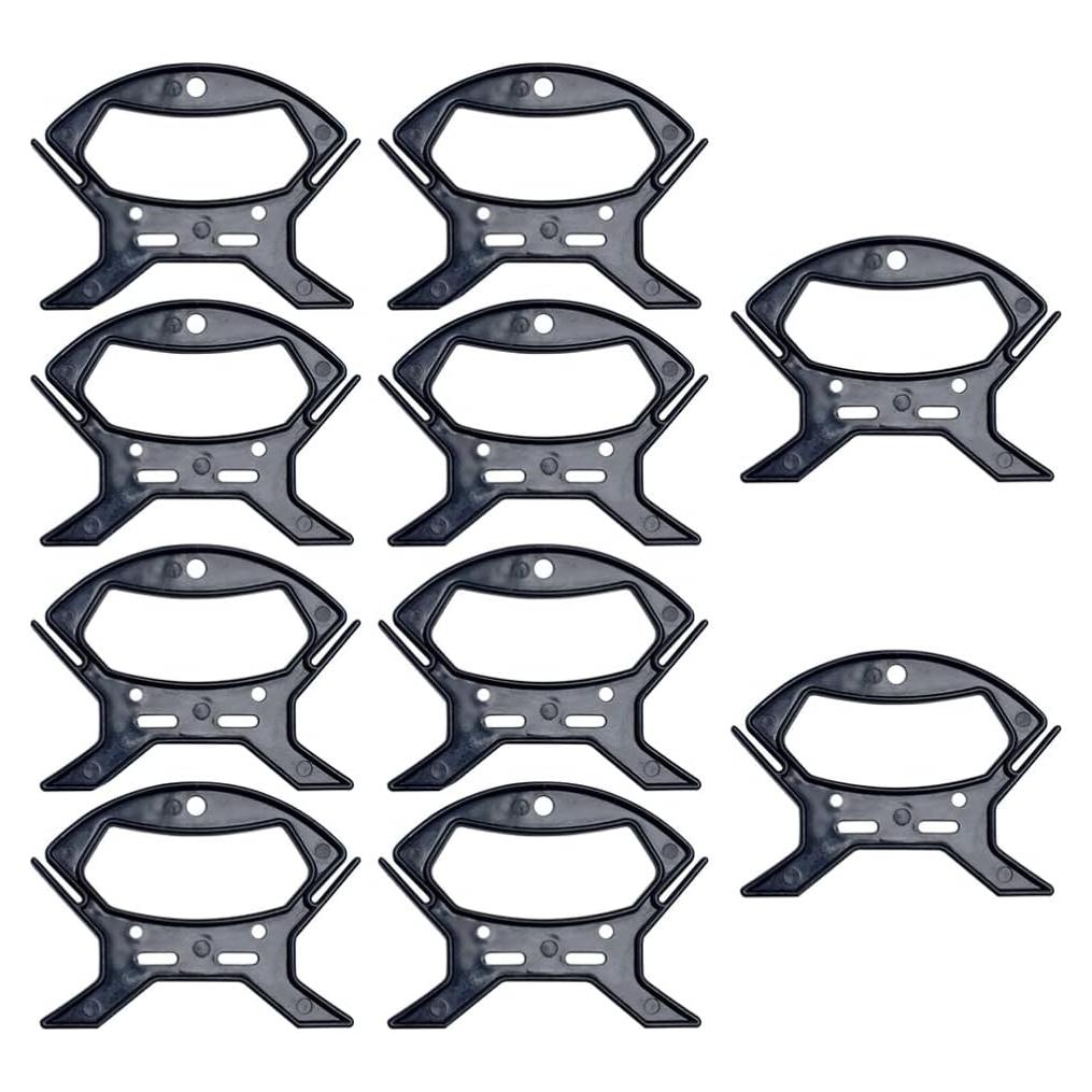 10 Organizadores de Cables EXCEART en Plástico Negro 11.2x9.1cm