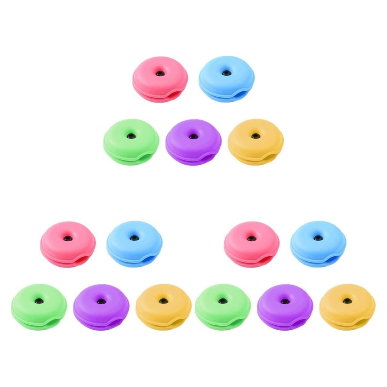 Organizador de Cables Zerodeko 15 Pcs Tortuga Colorido TPR