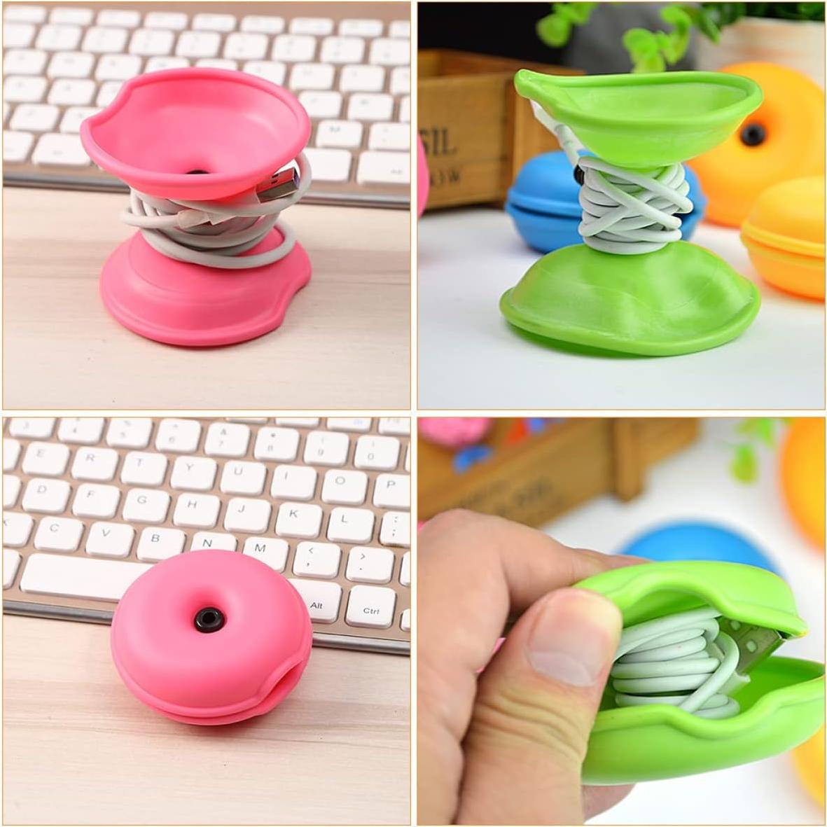 Organizador de Cables Zerodeko 15 Pcs Tortuga Colorido TPR