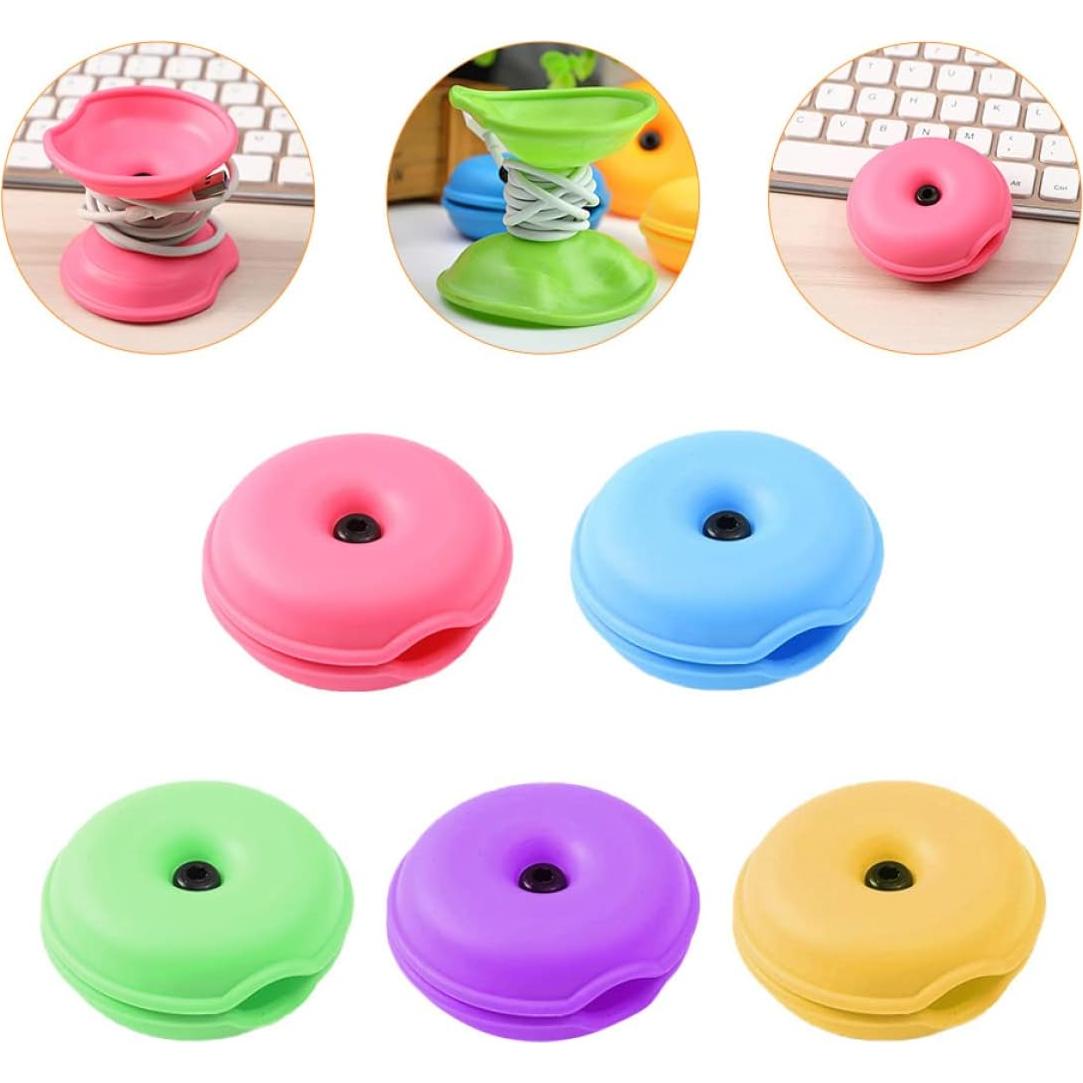 Organizador de Cables Zerodeko 15 Pcs Tortuga Colorido TPR