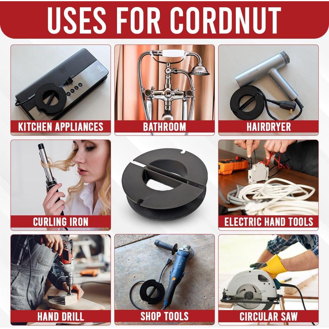 Organizador de Cables Engenuit CordNut8 - 20.32 cm - 7.62 m