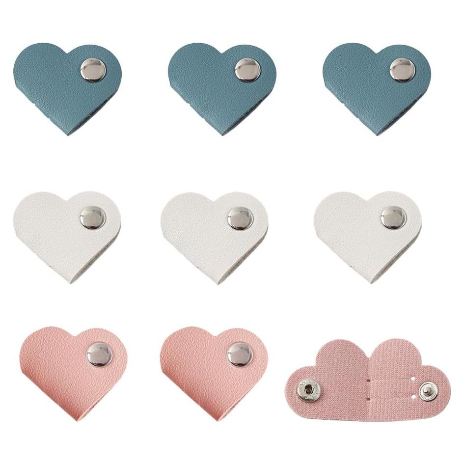 Organizador de Cables Ximimark 9 Piezas Cuero Sintético Corazón