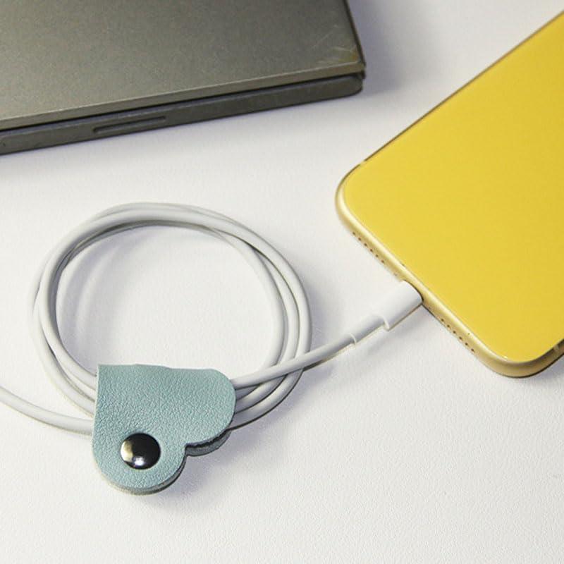 Organizador de Cables Ximimark 9 Piezas Cuero Sintético Corazón