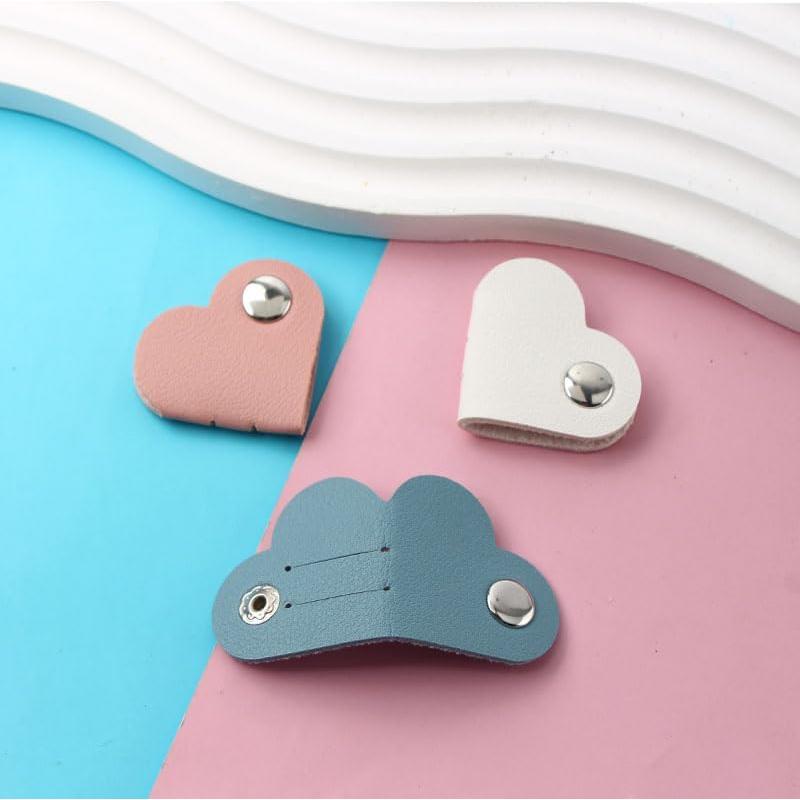 Organizador de Cables Ximimark 9 Piezas Cuero Sintético Corazón