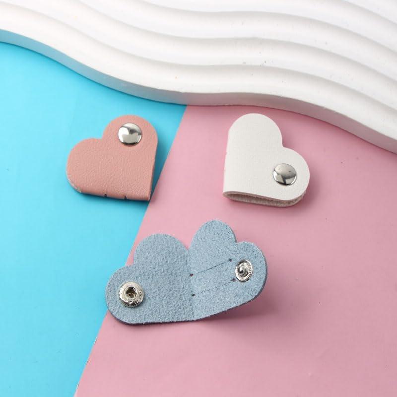 Organizador de Cables Ximimark 9 Piezas Cuero Sintético Corazón