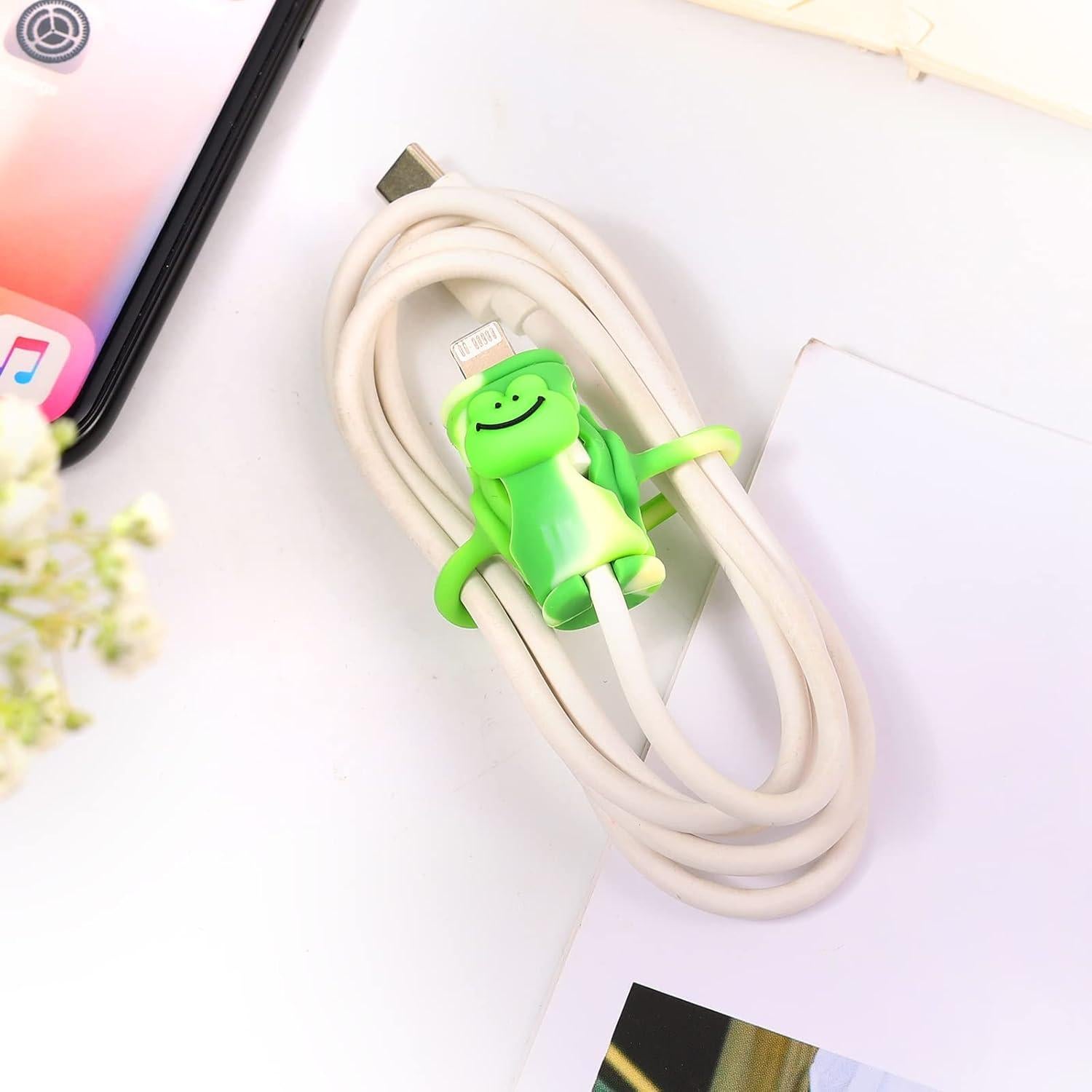 Protector de Cable de Datos Savita 7 Piezas Silicona Caricatura