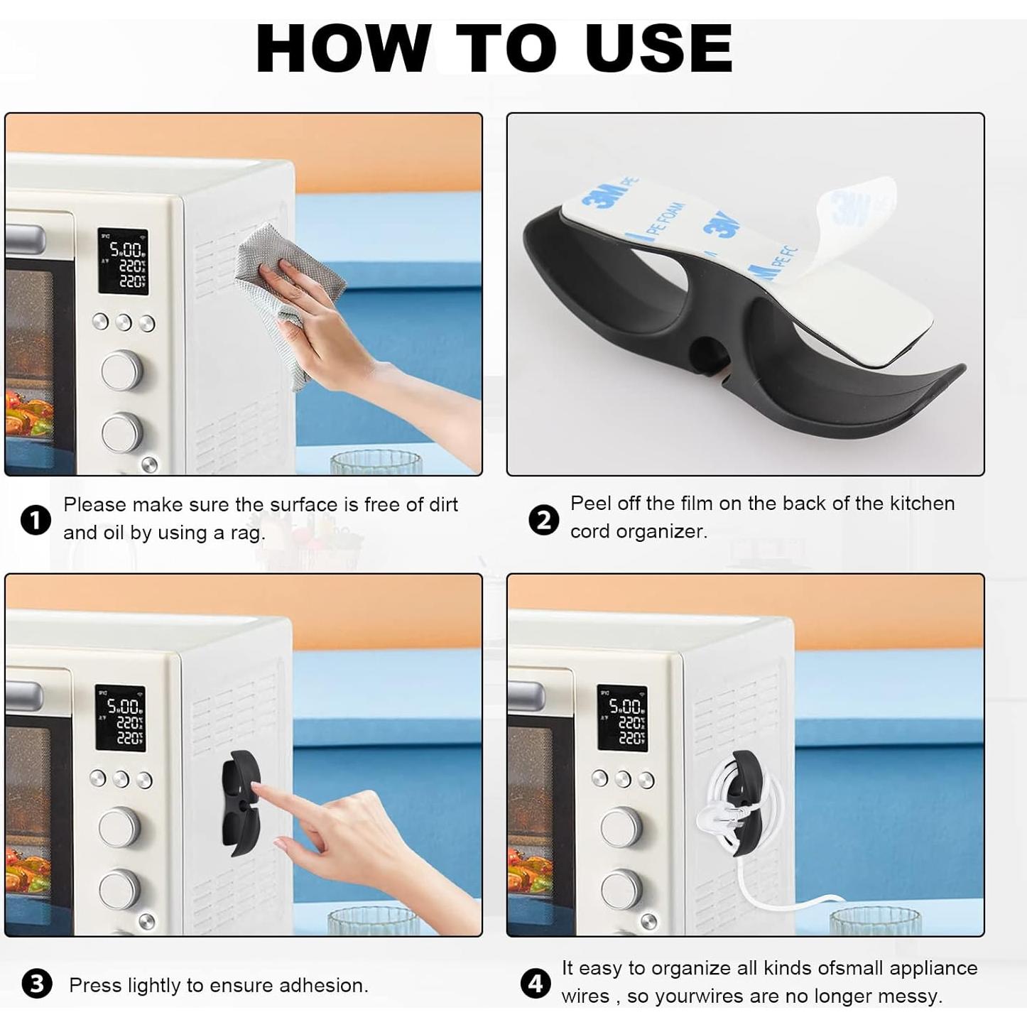 Organizador de Cables LncBoc, Paquete de 5 Enrolladores