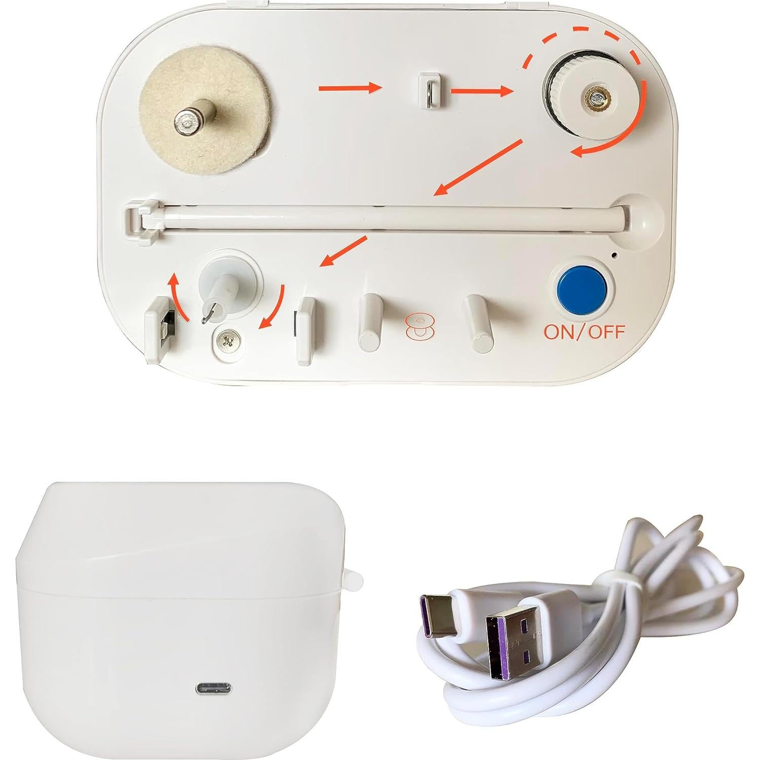 Enrollador de Bobinas Eléctrico HimaPro 50205 USB-C Portátil