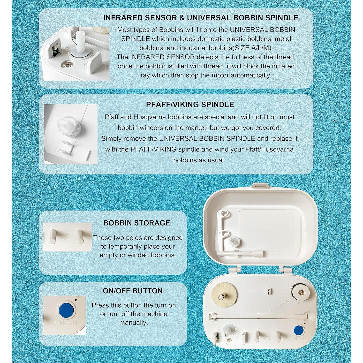 Enrollador de Bobinas Eléctrico HimaPro 50205 USB-C Portátil