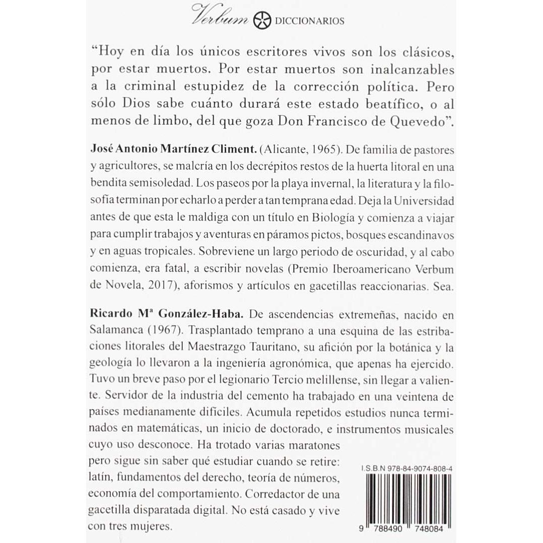 Diccionario de insultos: Extraidos y trasvasados de las obras de D, Francisco de Quevedo (Diccionarios) (Spanish Edition)