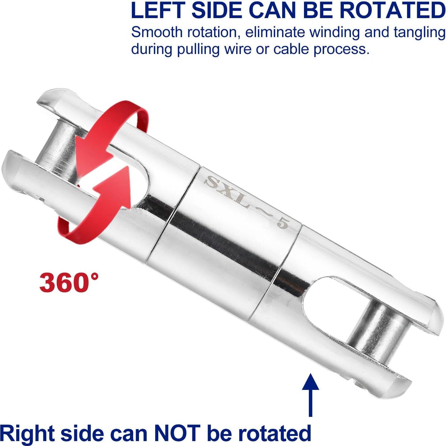 Swivel de Tirar Cable PATIKIL 5 Toneladas, Aleación Duradera