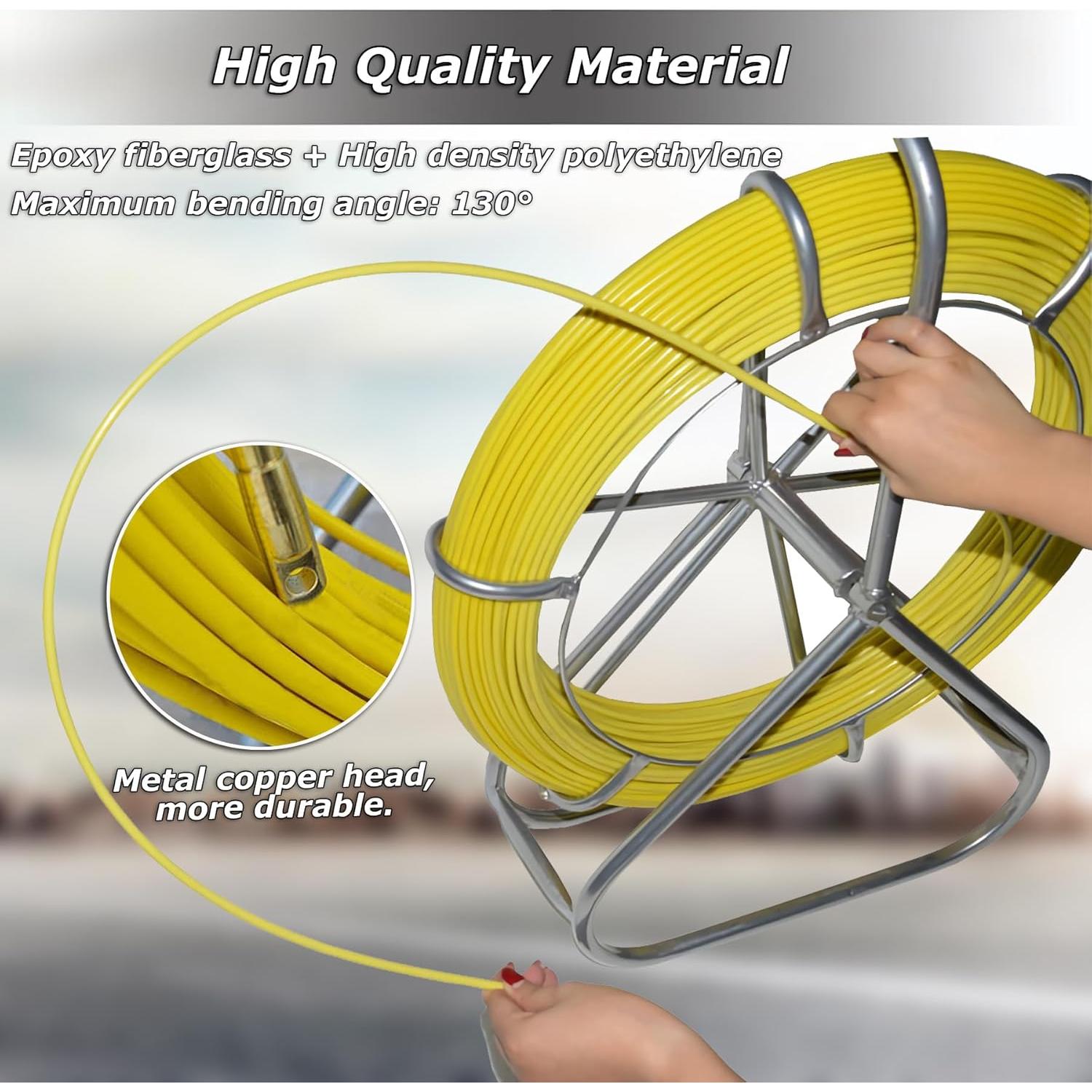 Cinta de Pesca Fibra de Vidrio INTSUPERMAI 6mm x 130m