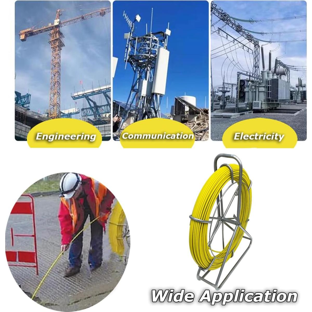 Cinta de Pesca Fibra de Vidrio INTSUPERMAI 6mm x 130m