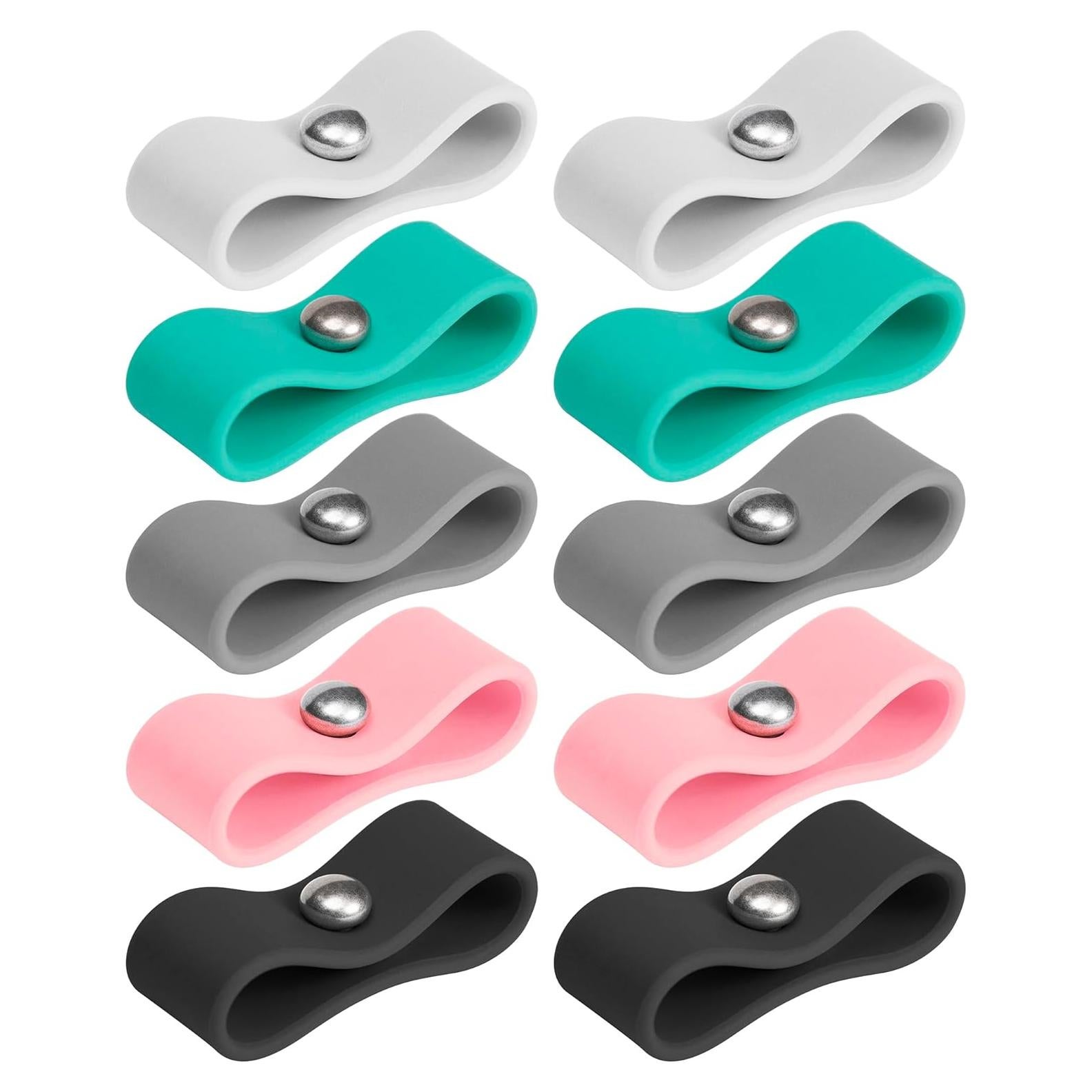 Organizador de Cables ELFRhino 10 Pcs Silicona Multicolor