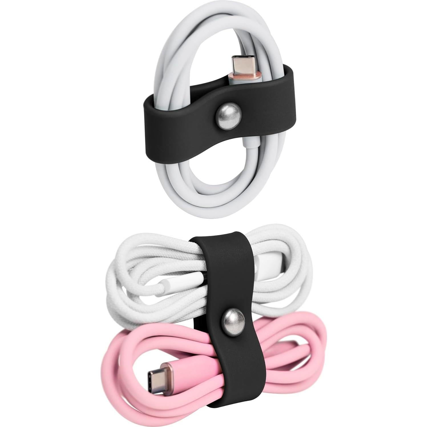 Organizador de Cables ELFRhino 10 Pcs Silicona Multicolor