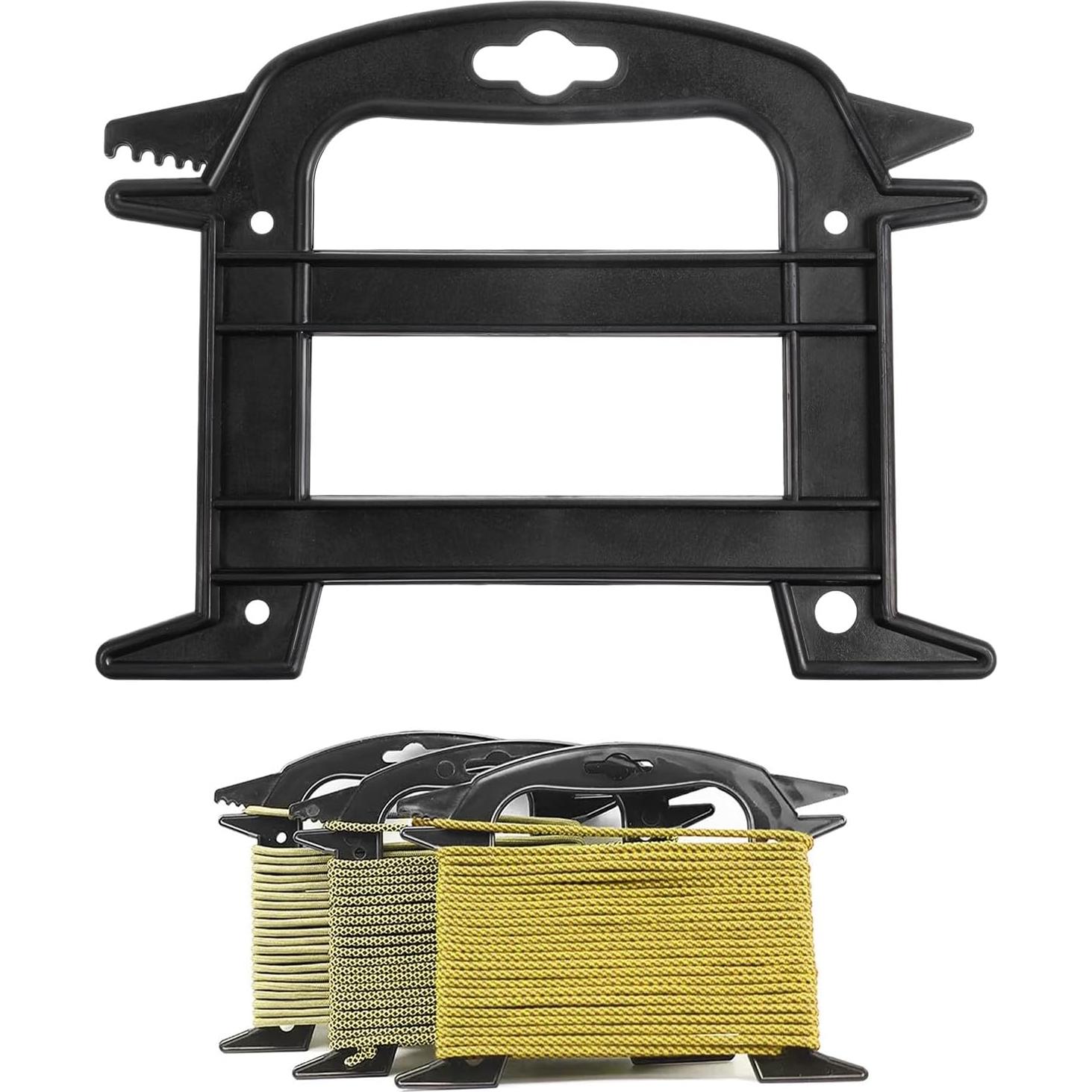 4 Enrolladores de Cuerda Xelsluthe, Organizador Negro 19.5x15cm