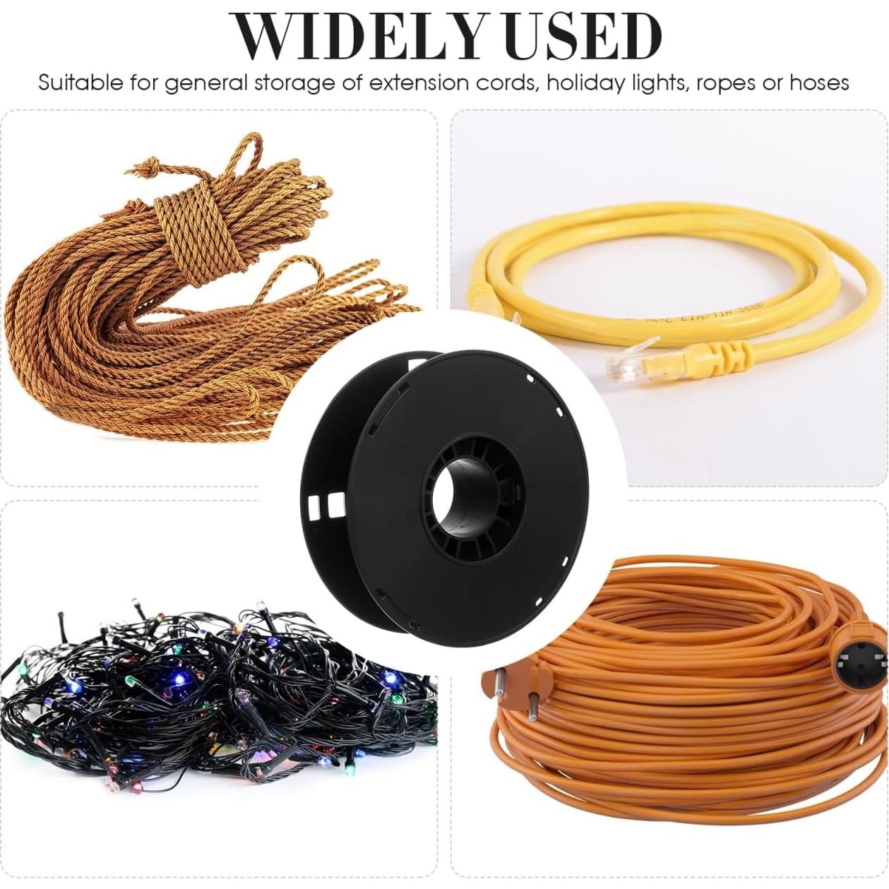 Carrete de Almacenamiento de Cable Garneck 20x20cm Resistente