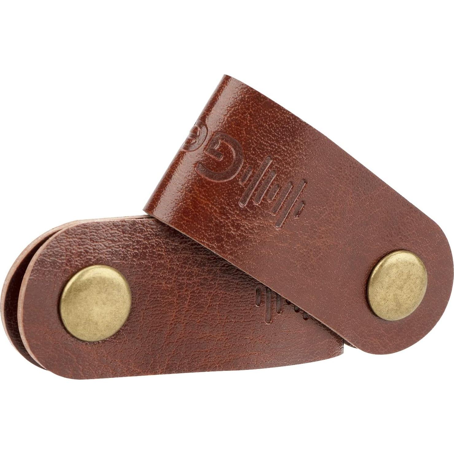 Organizador de Cables de Cuero Geekria - 10 Sujetadores Rústicos