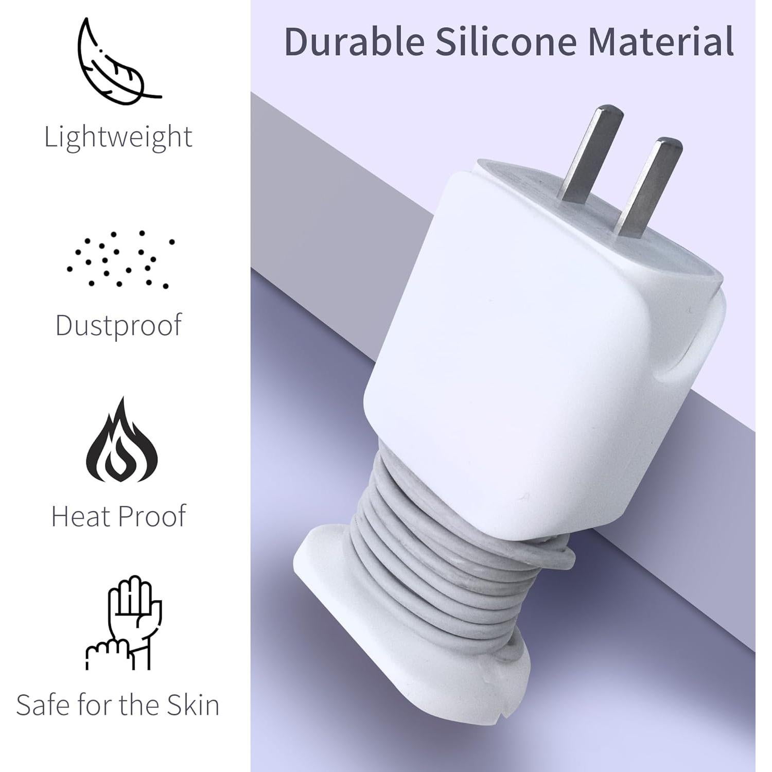 Funda de Cargador de Silicona 2 en 1 L-WASH para iPhone