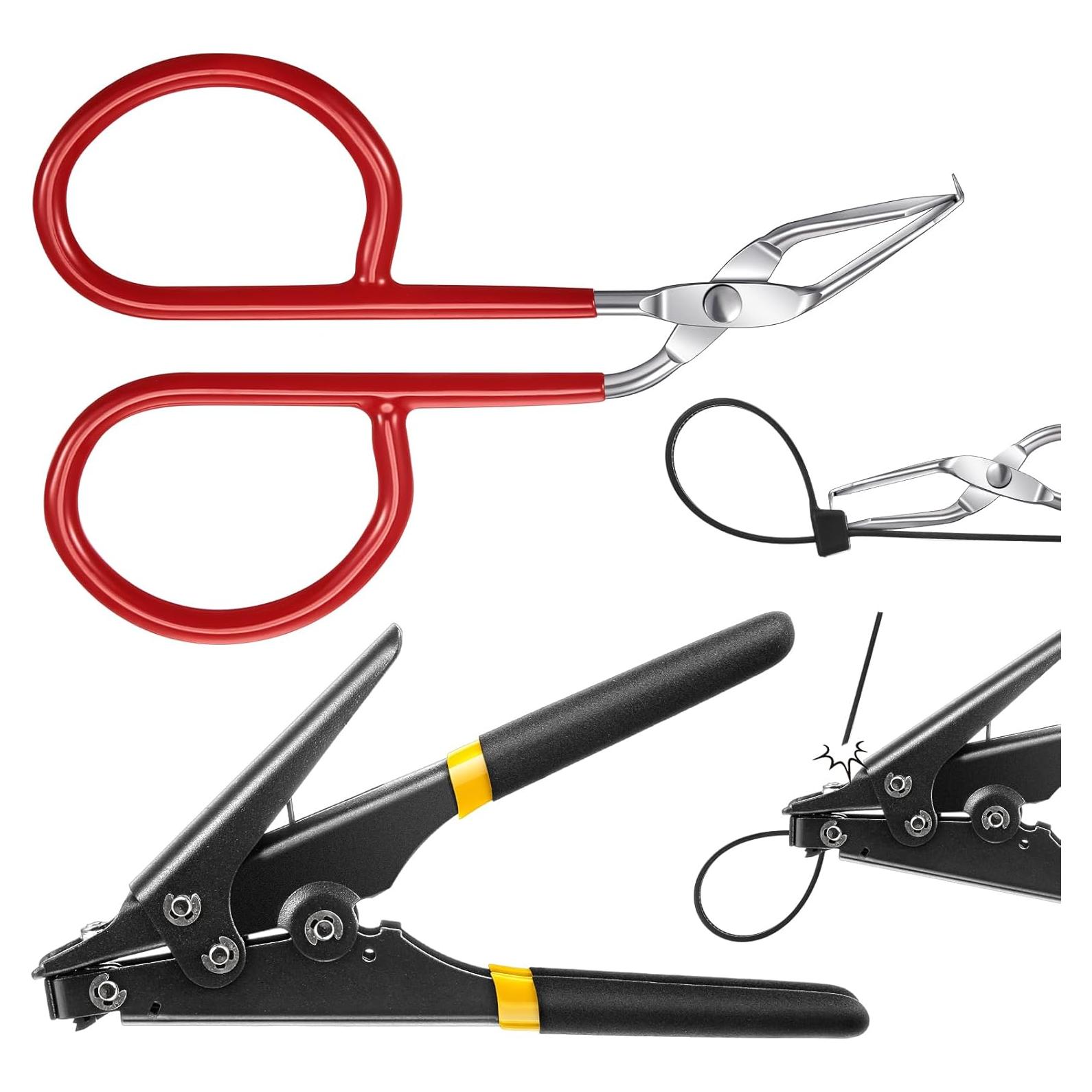 Herramienta de Sujeción de Cables Lasnten con Abridor y Caja