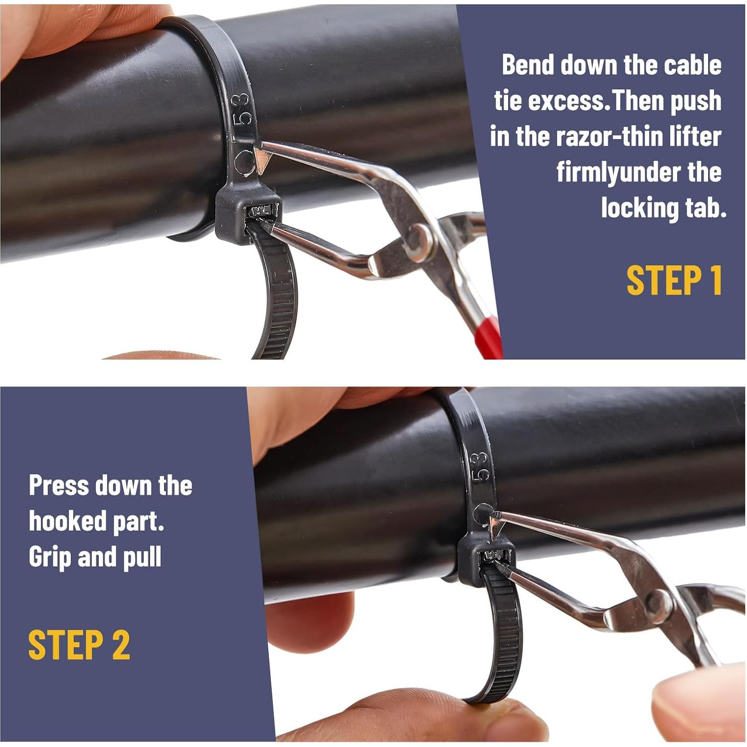 Herramienta de Sujeción de Cables Lasnten con Abridor y Caja