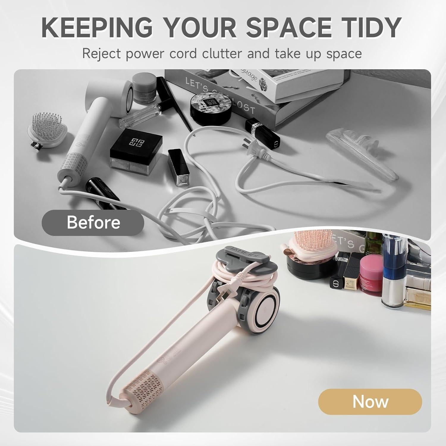 Organizador de Cable para Secador de Pelo Genérico Gris