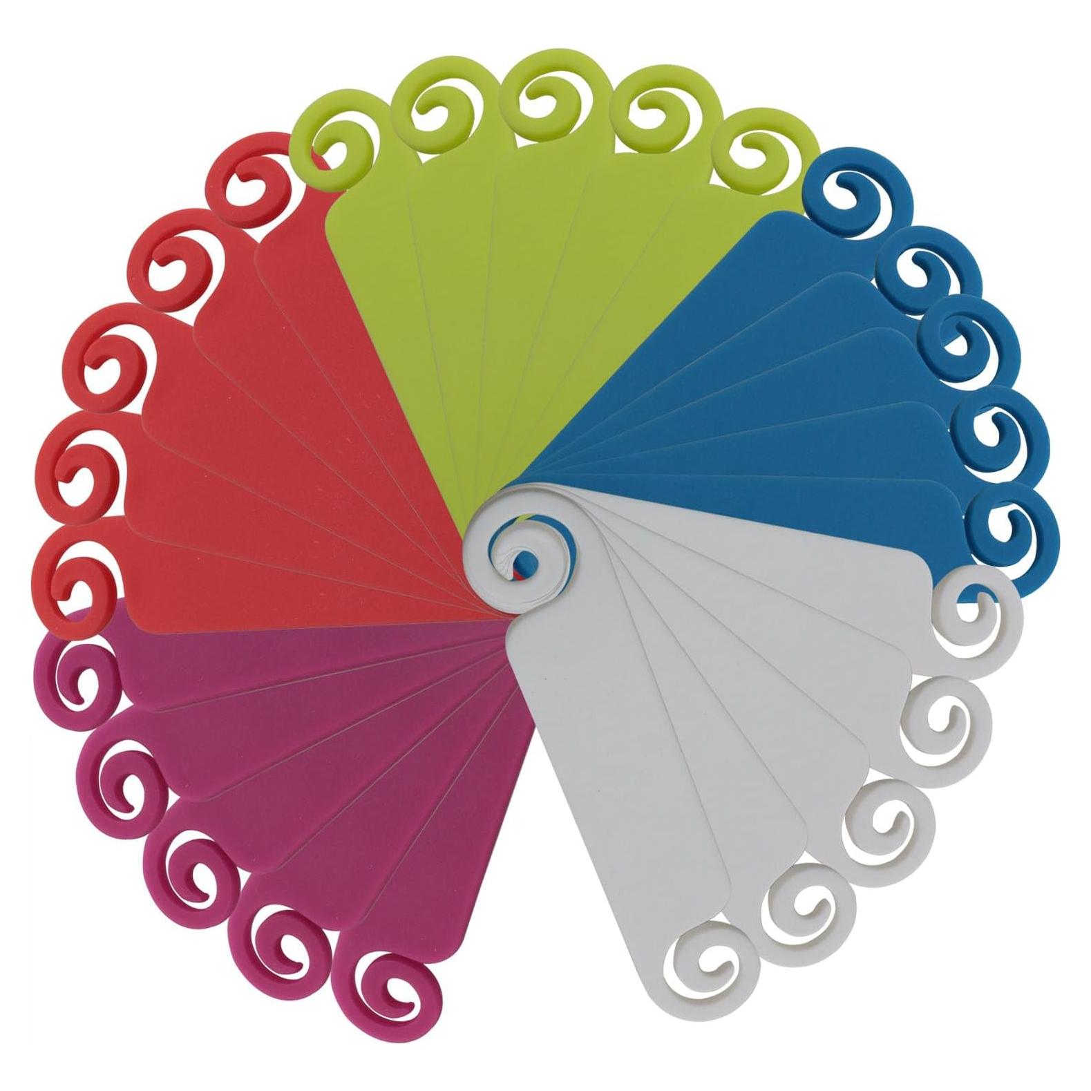 Etiquetas de Cable Reutilizables DGZZI 25 Piezas Multicolor