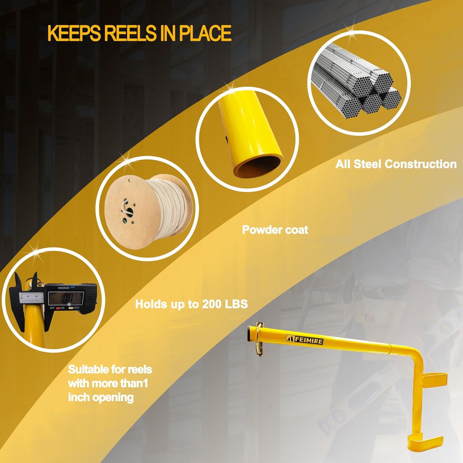 Dispensador de Alambre Spool Tools FI-03 para Carga 90kg