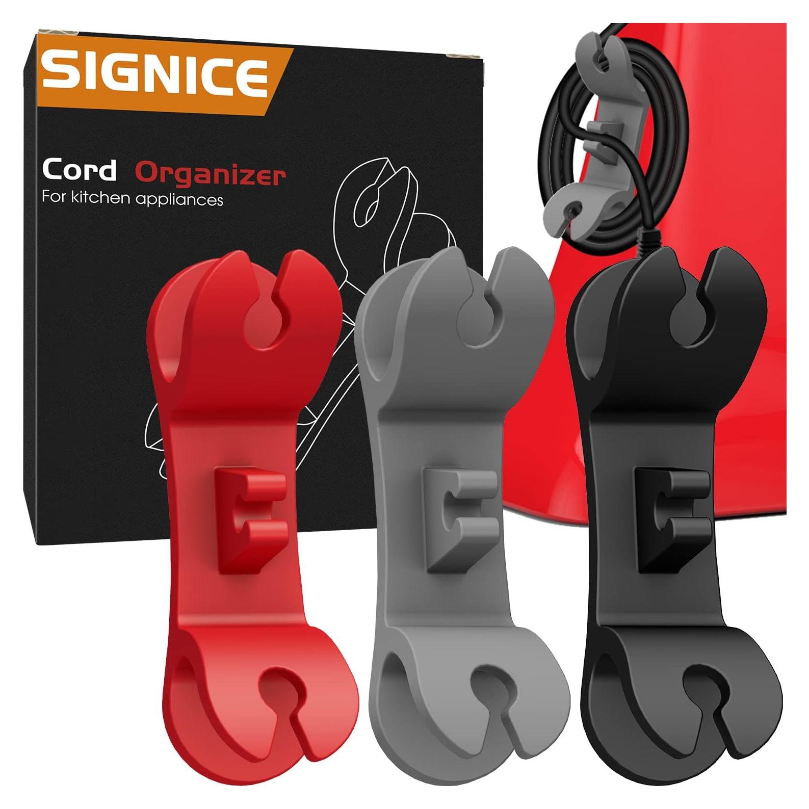 Organizador de Cables Signice - Paquete de 3 Piezas Multicolor