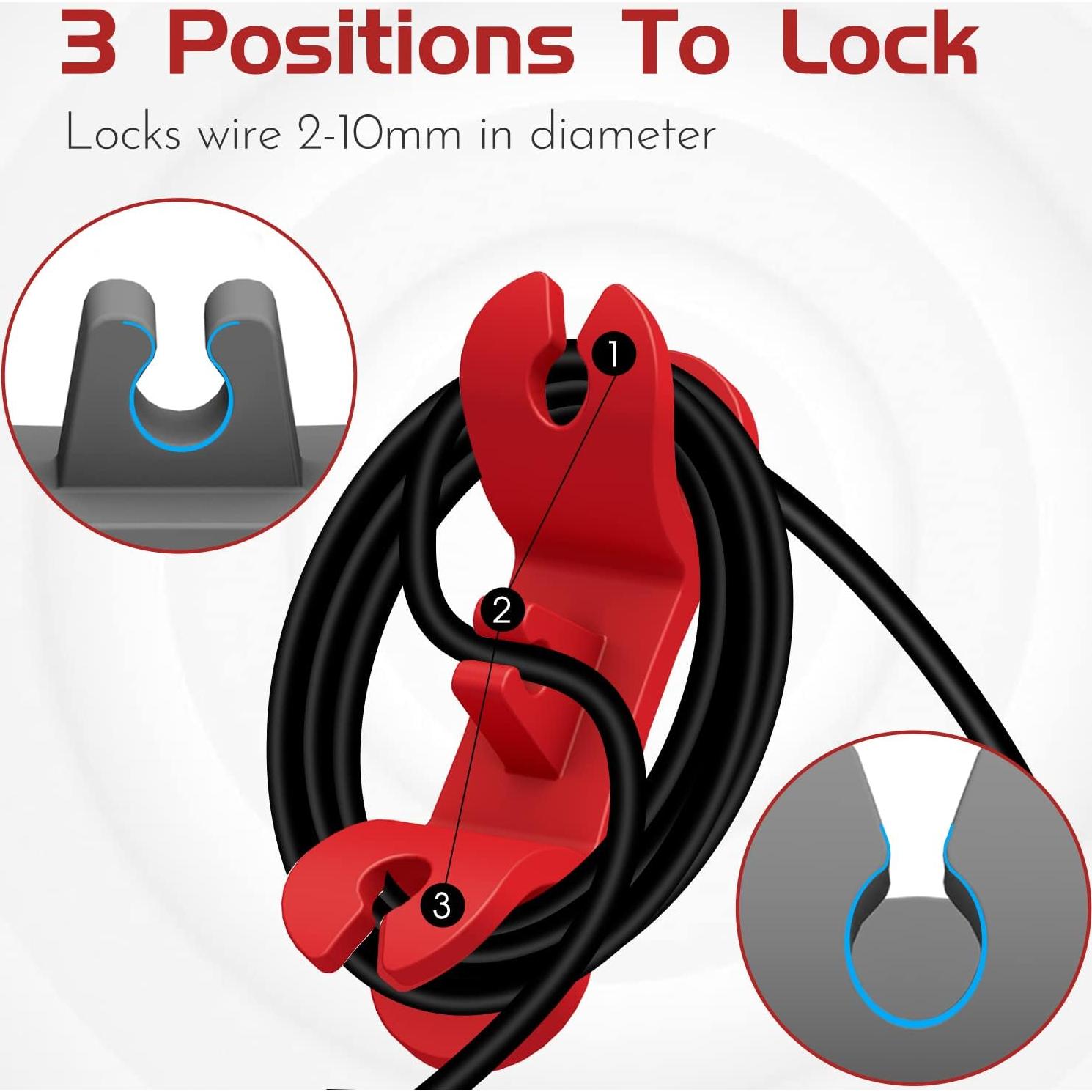 Organizador de Cables Signice - Paquete de 3 Piezas Multicolor