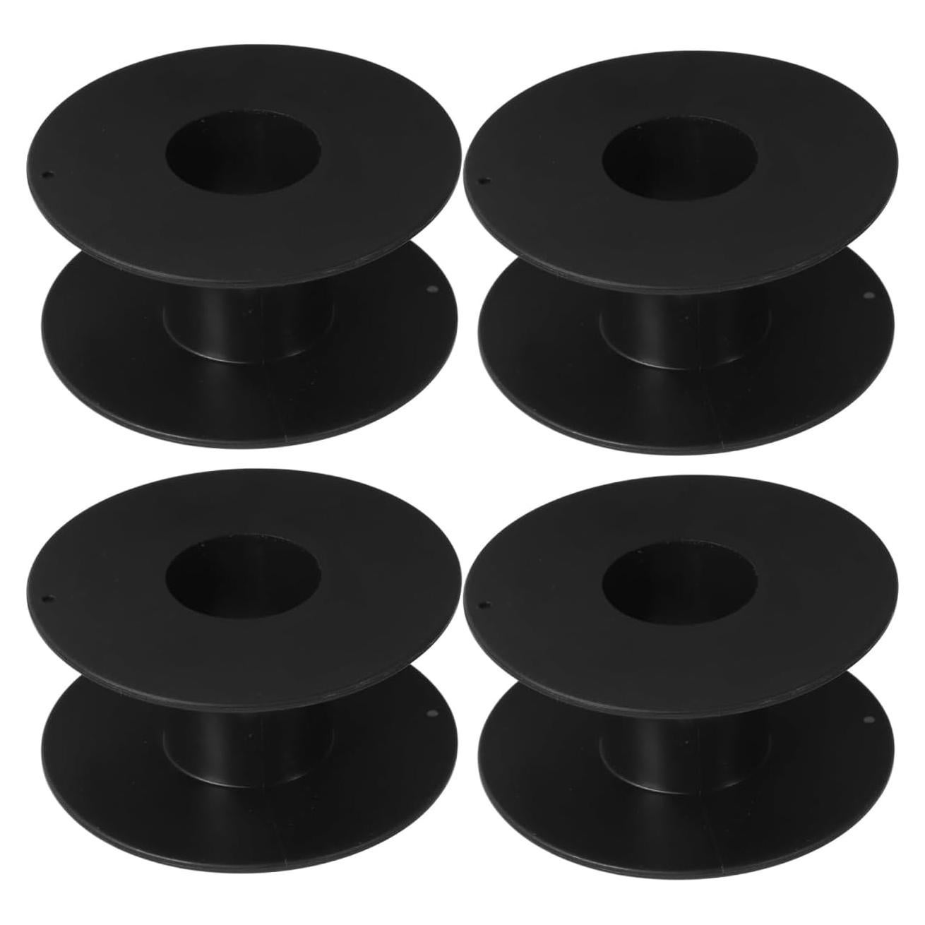 Organizador de Cables GLEAVI 4 Pcs Bobinas Plástico Negro