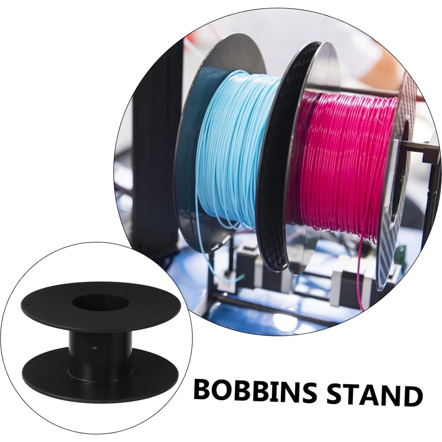 Organizador de Cables GLEAVI 4 Pcs Bobinas Plástico Negro