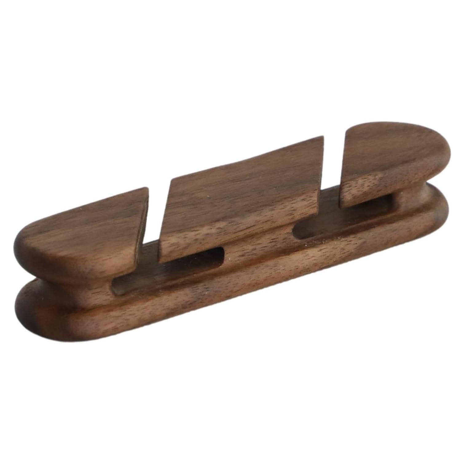 Clips de Cable Muso Wood de Nogal - Organizador de Escritorio