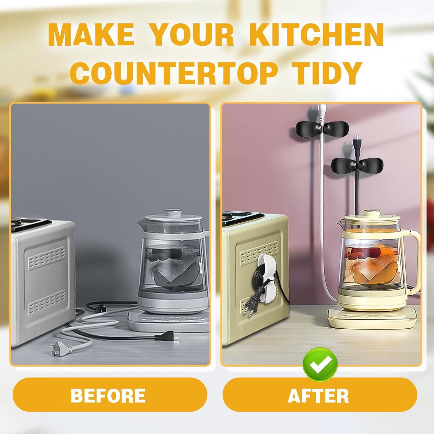 Organizador de Cables Akeva para Electrodomésticos de Cocina - 6 Piezas