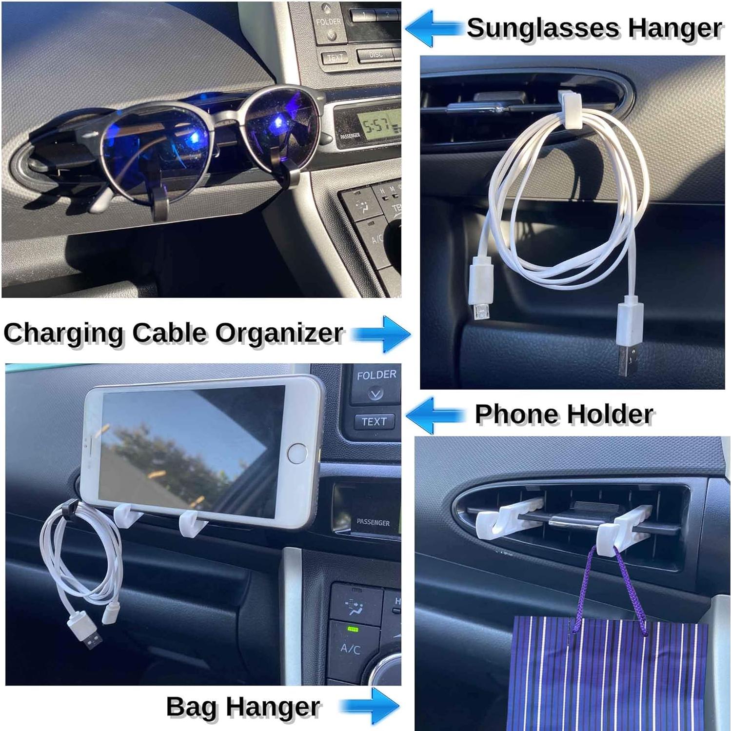 Soporte para Gafas y Organizador de Cables Randconcept - Negro y Blanco