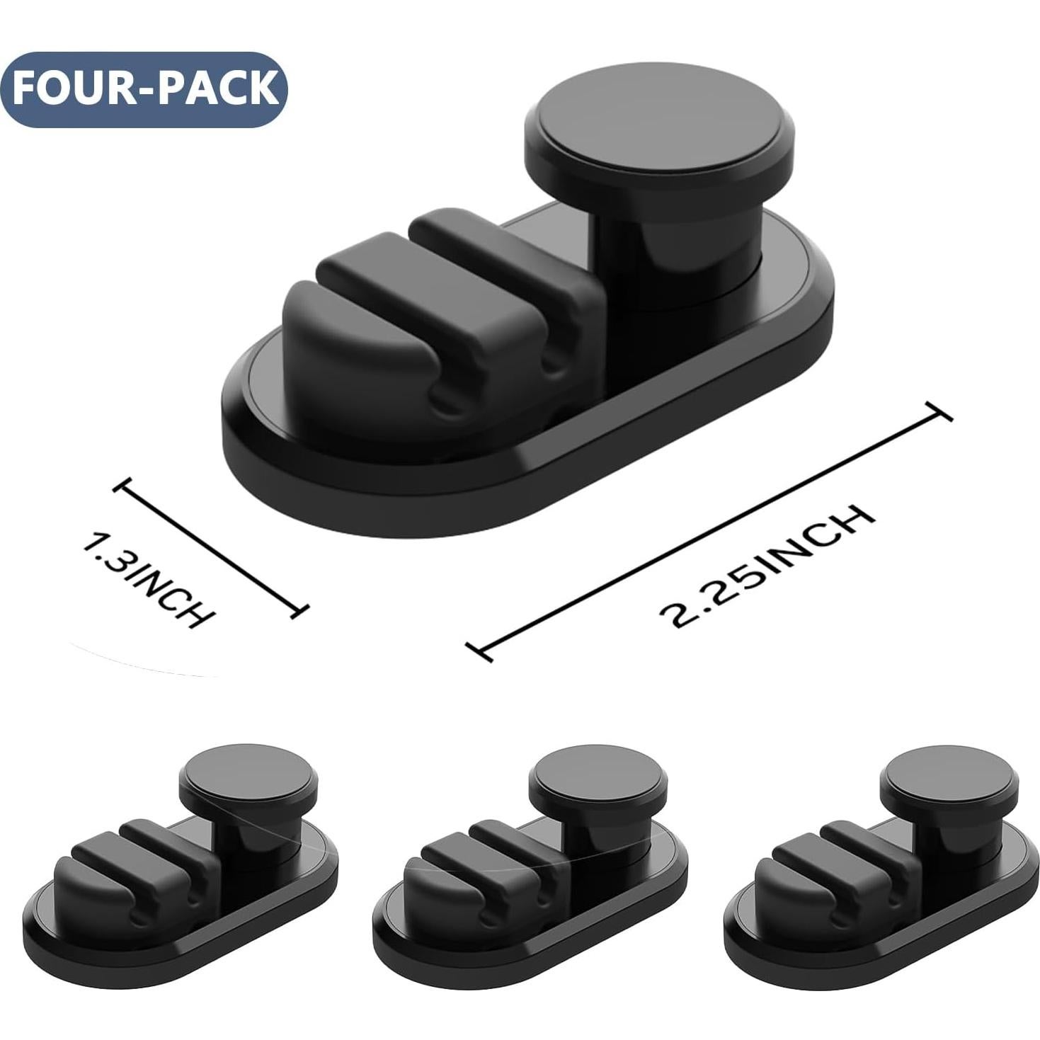 Soporte de Gancho para Coche Genérico 4 Pack - Organizador de Llaves y Cables