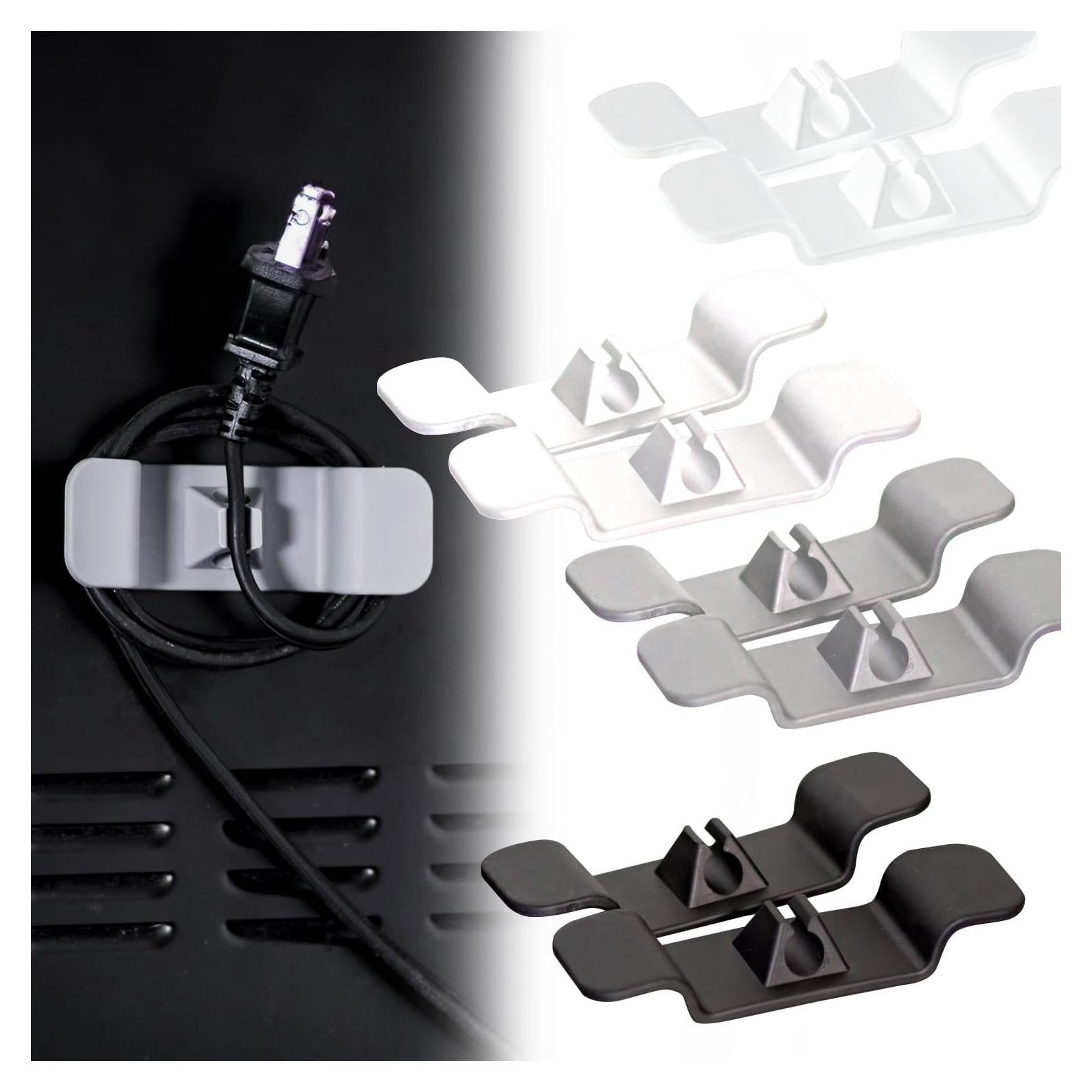 Cord Organizer for Kitchen Appliances - Upgraded Adhesive Cord Winder Wrapper Holder Cable Organizer for Small Home Appliances Cord Keeper on Stand Mixer,Blender,Coffee Maker,Pressure Cooker (Clear)